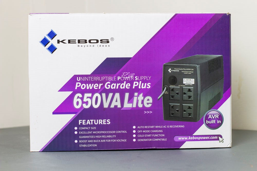 KEBOS PG LITE 650VA NEMA INTERACTIVE SOCKET LINE UPS