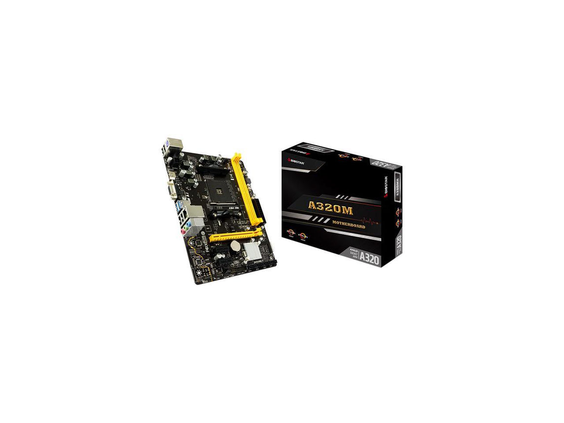 BIOSTAR A320MH AM4 MOTHERBOARD