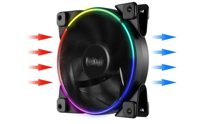 PC COOLER CORONA FRGB 5IN1 KIT WITH RGB CONTROLLER CASE FAN