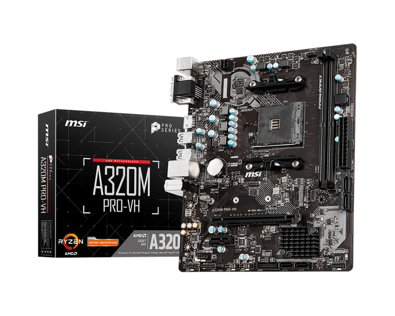 MSI A320M PRO-VH (AM4) DDR4 MOTHERBOARD