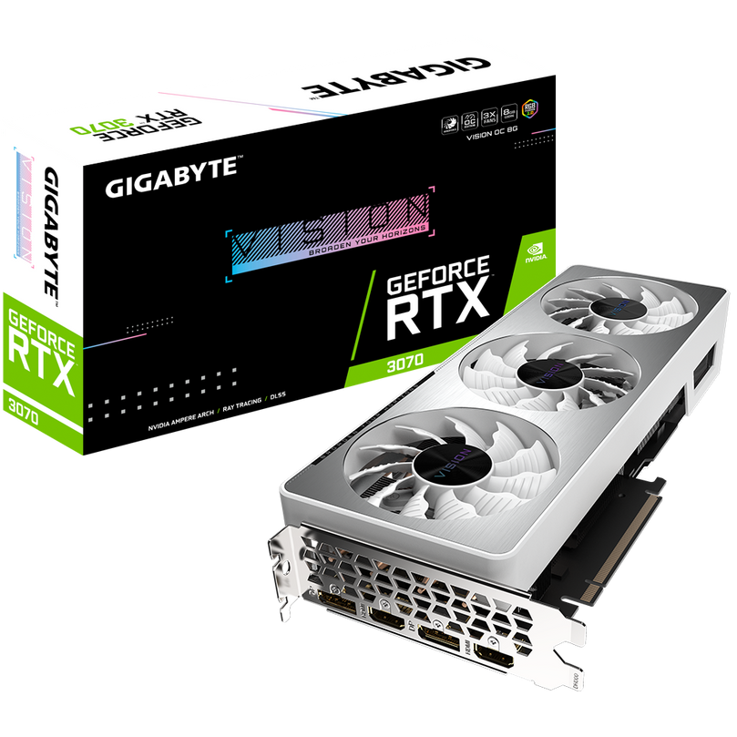 GIGABYTE GEFORCE RTX 3070 VISION OC 8GB GRAPHICS CARD