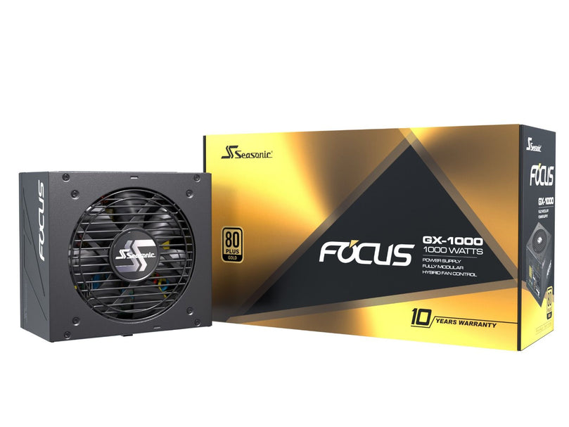 SEASONIC FOCUS GX-750, 750WATTS 80+ GOLD, FULL-MODULAR POWER SUPPLY