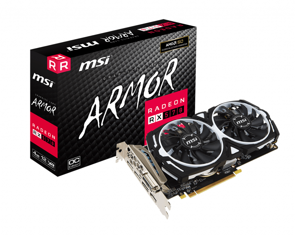 MSI RADEON RX 570 4GB GDDR5 PCI EXPRESS 3.0 GRAPHICS CARD