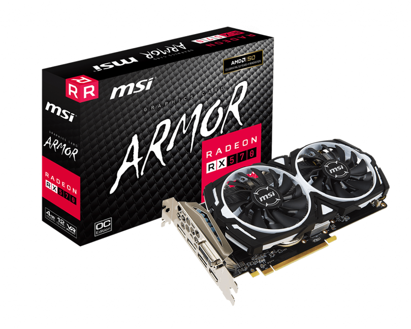 MSI RADEON RX 570 4GB GDDR5 PCI EXPRESS 3.0 GRAPHICS CARD