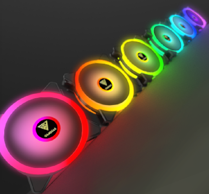 GAMDIAS AEOLUS M2-1204R RGB FANS