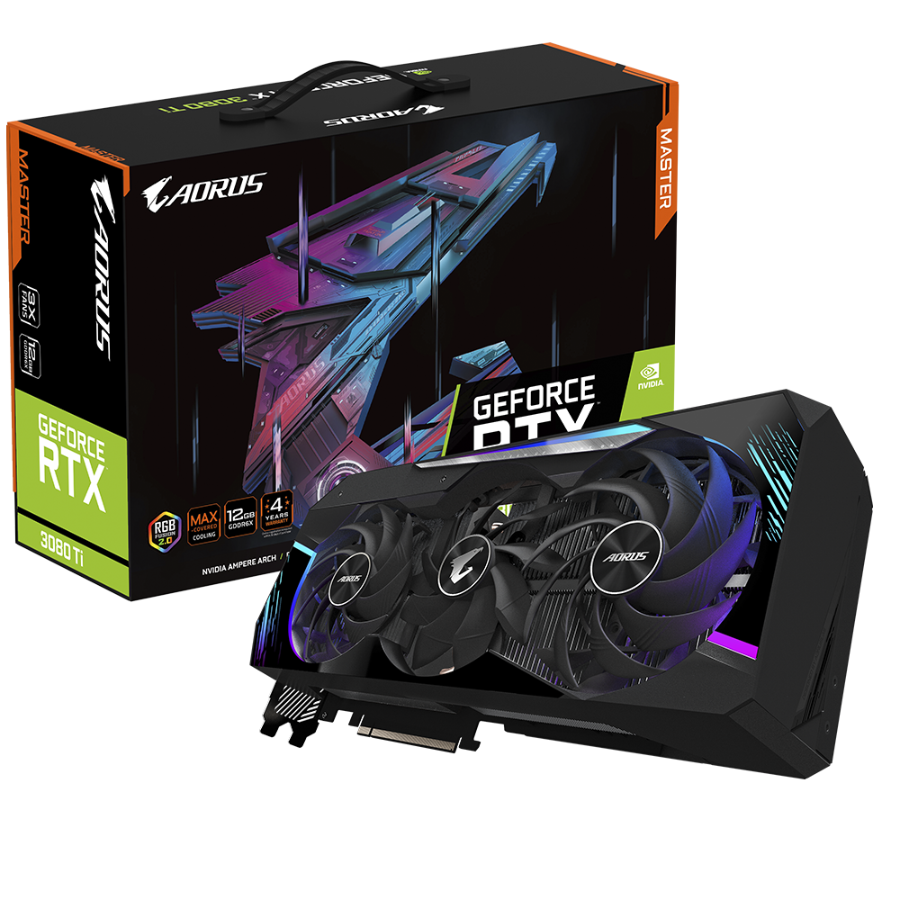 GIGABYTE AORUS GEFORCE RTX 3080 TI MASTER 12G GRAPHICS CARD