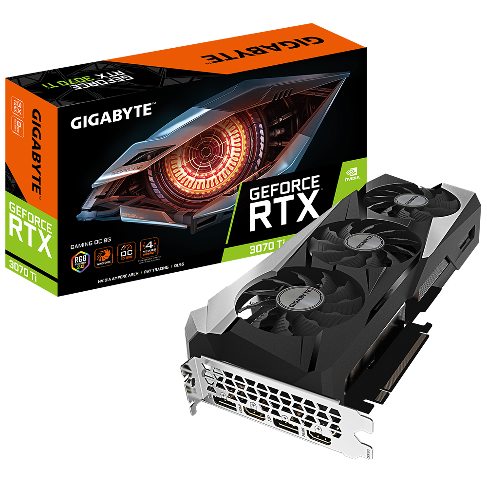 GIGABYTE GEFORCE RTX 3070 TI GAMING OC 8GB GRAPHICS CARD