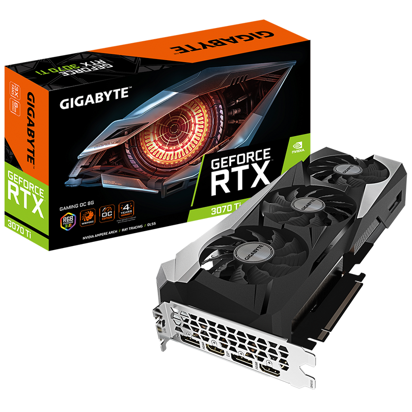 GIGABYTE GEFORCE RTX 3070 TI GAMING OC 8GB GRAPHICS CARD