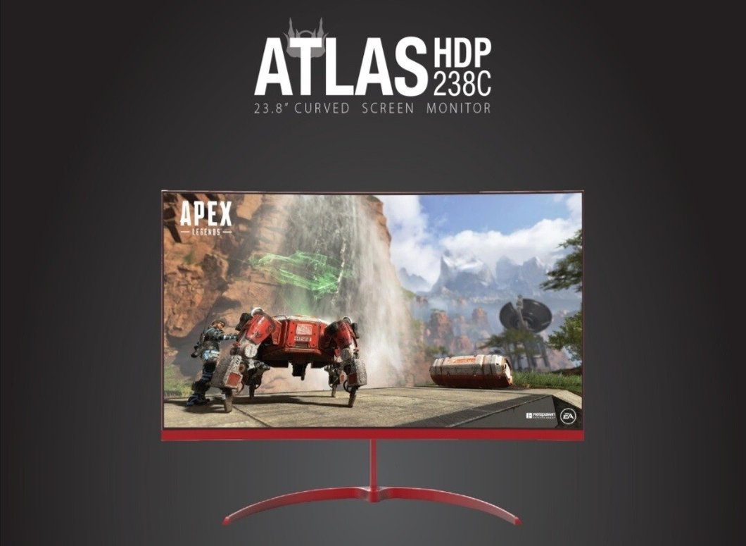 GAMDIAS ATLAS HDP238C 23.8 INCHES VA CURVED 165HZ 1920X 1080 RESOLUTION