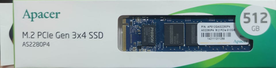 APACER  512GB M.2 PCIE 3X4 SSD
