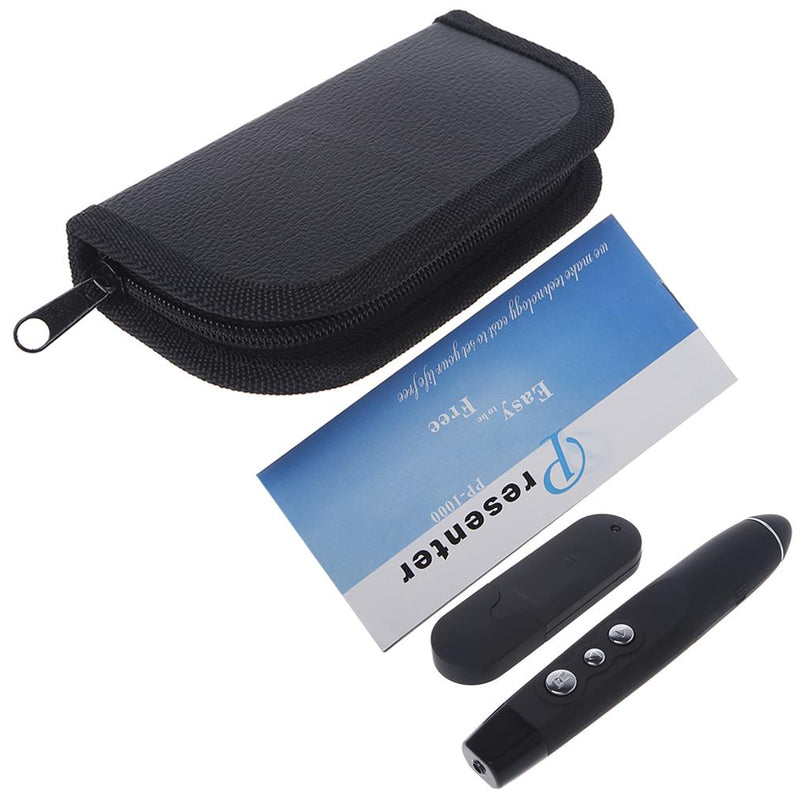 PP-1000 WIRELESS PRESENTER POWERPOINT PPT LASER POINTER BLACK