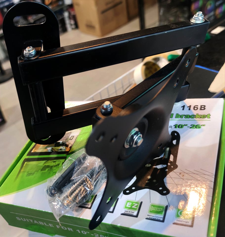 RETRACTABLE TV WALL BRACKET 116B SUITABLE FOR 10''-26''