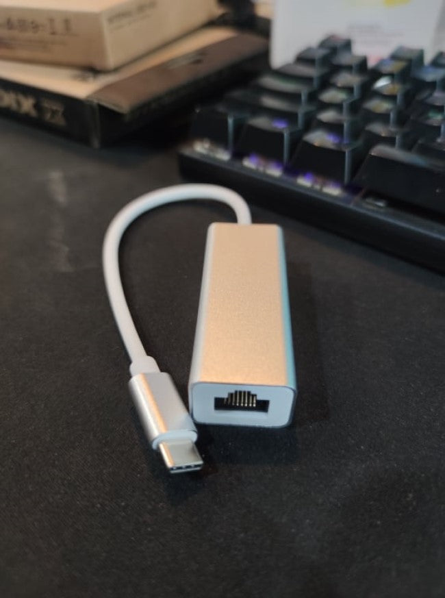 MACBOOK TYPE-C GIGABIT ETHERNET ADAPTER 10/100/1000Mbps TYPE C TO LAN