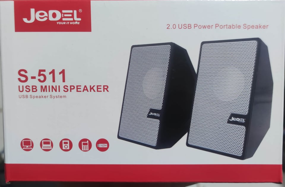 JEDEL S-511 USB POWERED STEREO USB+3.5MM SPEAKER