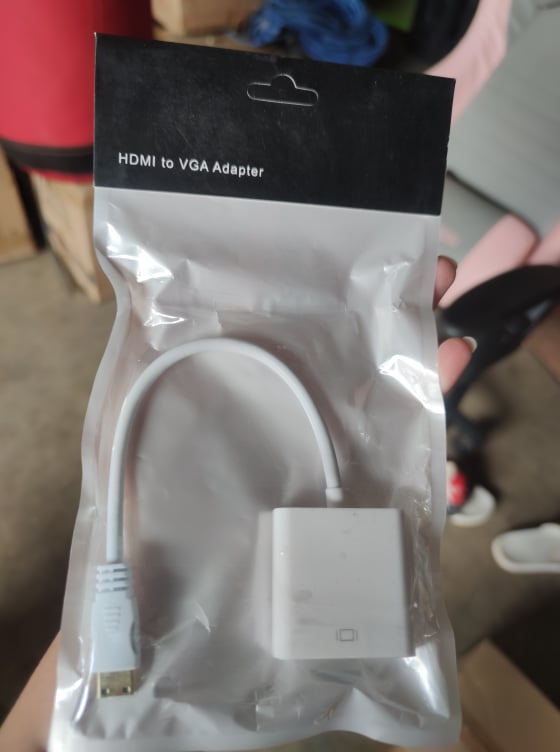 MINI HDMI TO VGA ADAPTOR (WHITE PLASTIC) ADAPTOR