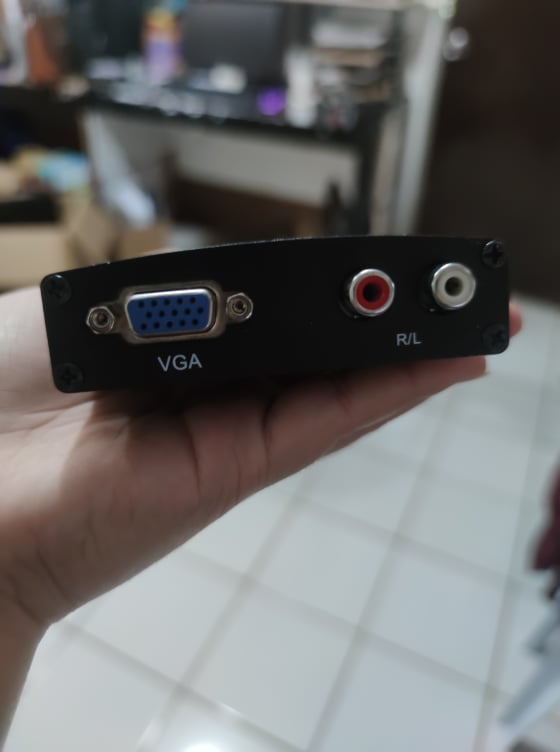 VGA to HDMI Converter + R/L Audio to HDMI