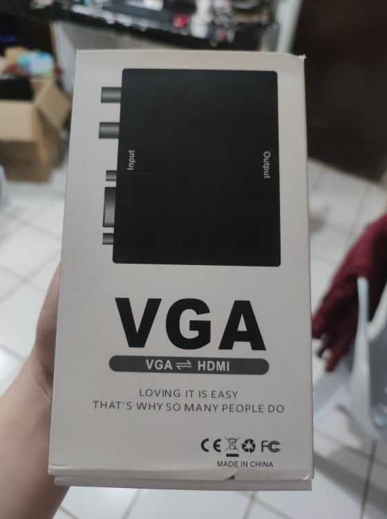 VGA to HDMI Converter + R/L Audio to HDMI