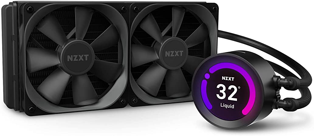 NZXT KRAKEN Z53 240MM - RL-KRZ53-01 - AIO RGB CPU LIQUID COOLER - CUSTOMIZABLE LCD DISPLAY - IMPROVED PUMP - POWERED BY CAM V4 - RGB CONNECTOR - AER P 120MM RADIATOR FANS (2 INCLUDED)