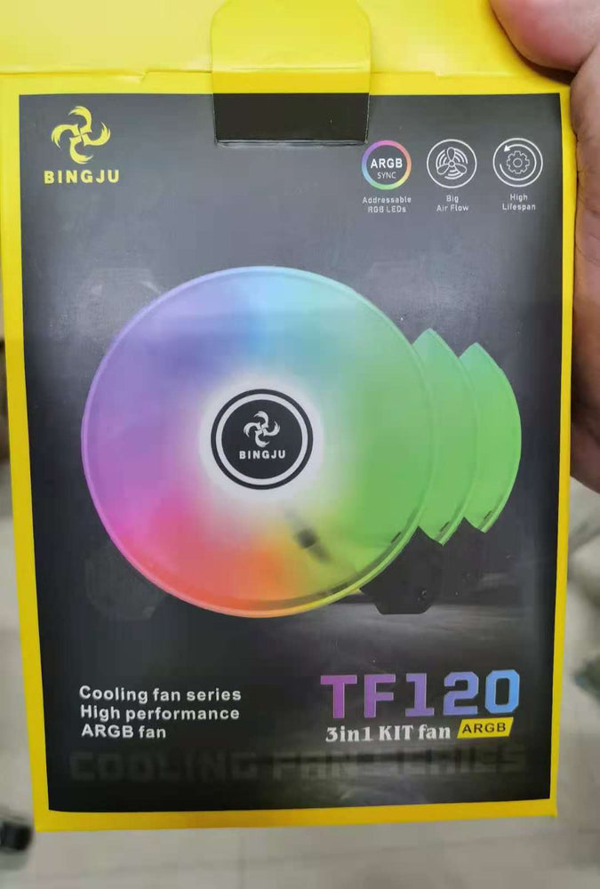 BINGJU TF120 ARGB 3IN1 KIT RGB FANS