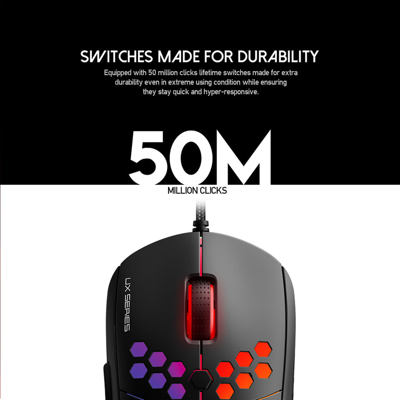 FANTECH HIVE UX2 MACRO RGB MOUSE