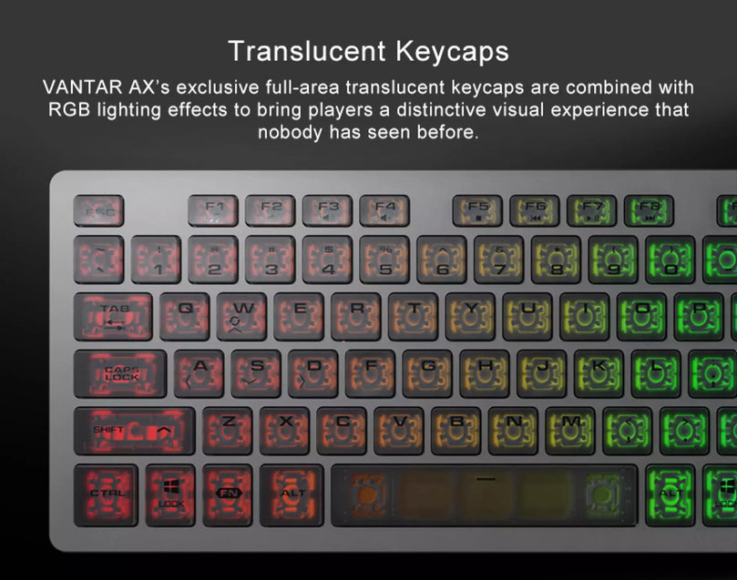 COUGAR VANTAR AX ALUMINUM RGB SCISSOR SWITCH MECHANICAL KEYBOARD