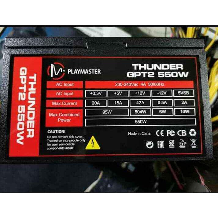 PLAYMASTER GPT2 550WATTS POWER SUPPLY