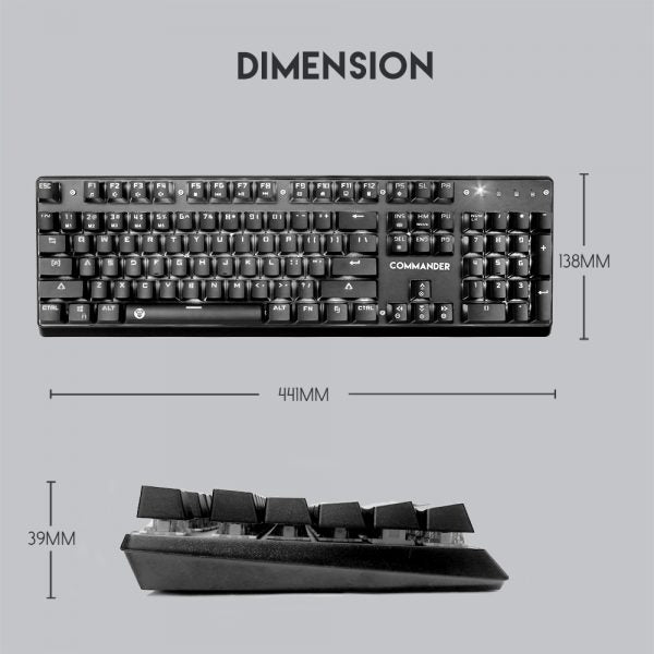 FANTECH MVP-862 COMMANDER MECHANICAL KEYBOARD