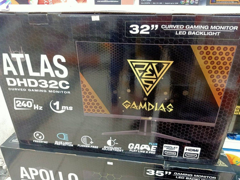 GAMDIAS ATLAS DHD32C 32 INCH 240HZ CURVED GAMING MONITOR