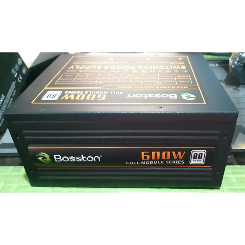 BOSSTON 600WATTS 80+ TRUE RATED FULL MODULAR POWER SUPPLY