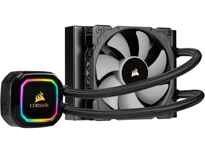 CORSAIR ICUE H60I RGB PRO XT, 120MM RADIATOR, SINGLE 120MM PWM FAN, SOFTWARE CONTROL, LIQUID CPU COOLER