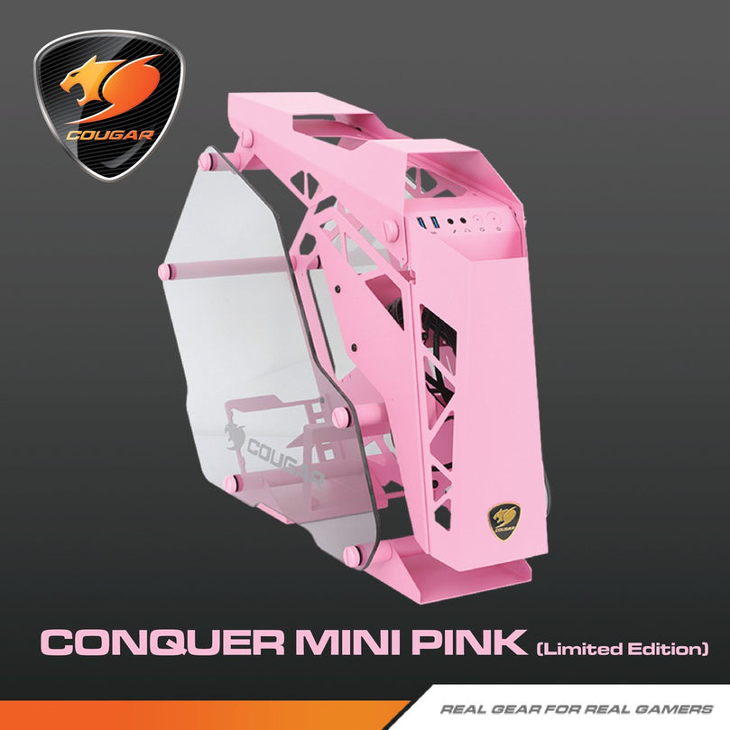 COUGAR CONQUER MINI PINK EDITION GAMING CASE