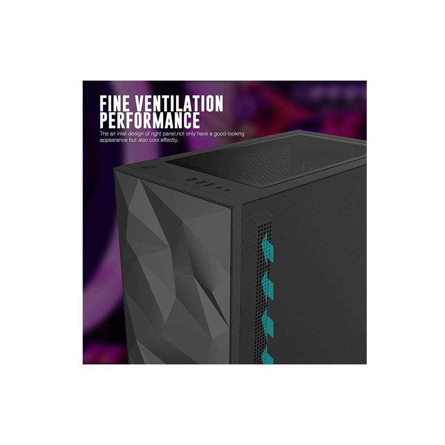 DARKFLASH DLM21 MESH ATX BLACK GAMING CASE