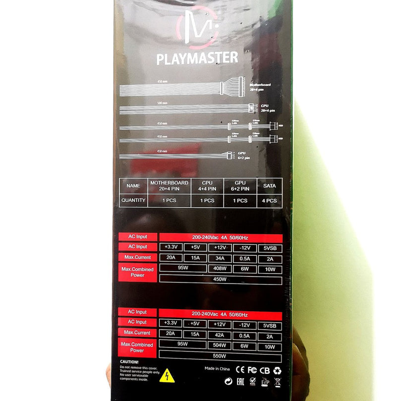 PLAYMASTER THUNDER GPT1 450WATTS POWER SUPPLY