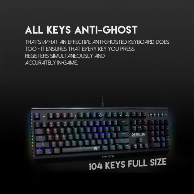 FANTECH MK884 OPTILUXS RGB KEYBOARD