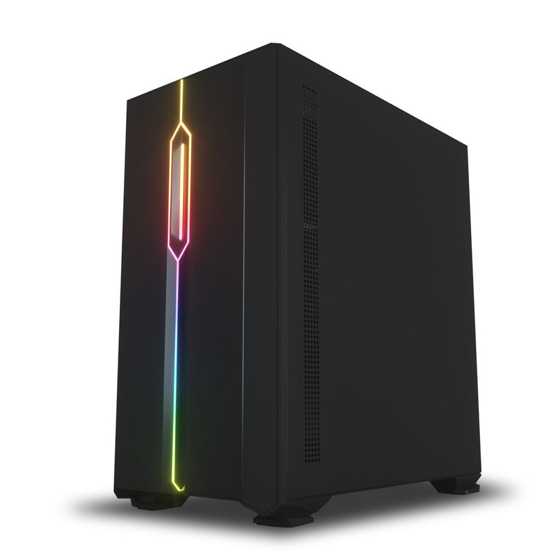 DARKFLASH DLM23 BLACK DOOR OPENING TEMPERED GLASS GAMING CASE