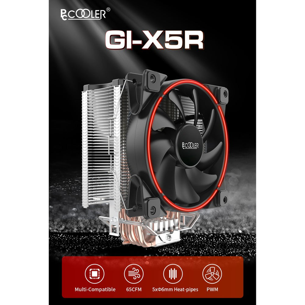 PC COOLER CORONA GI-X5R  WITH 120MM FAN CPU COOLER