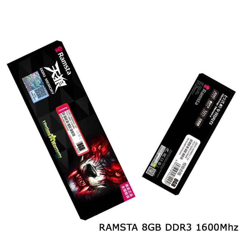 RAMSTA 8GB DDR3 1600MHz DESKTOP MEMORY