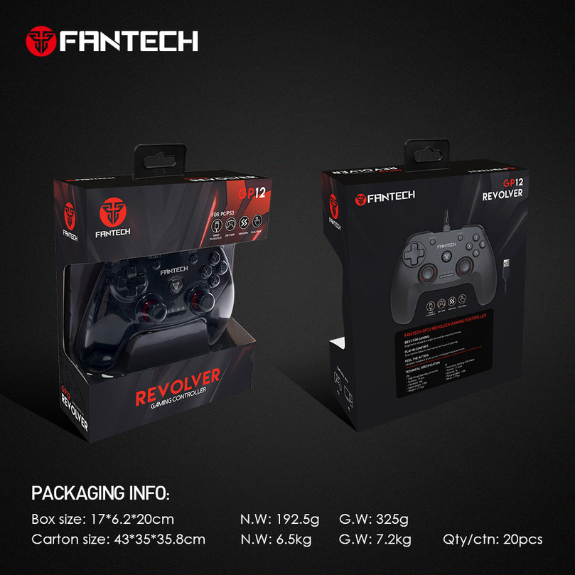 FANTECH GP12 REVOLVER WIRED FOR PC / PS3 CONTROLLER