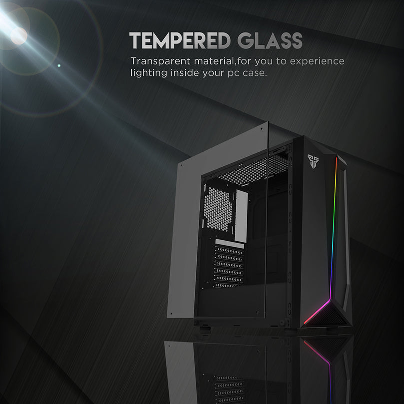 FANTECH PULSE CG71 RGB BLACK MIDDLE TOWER PC CASE