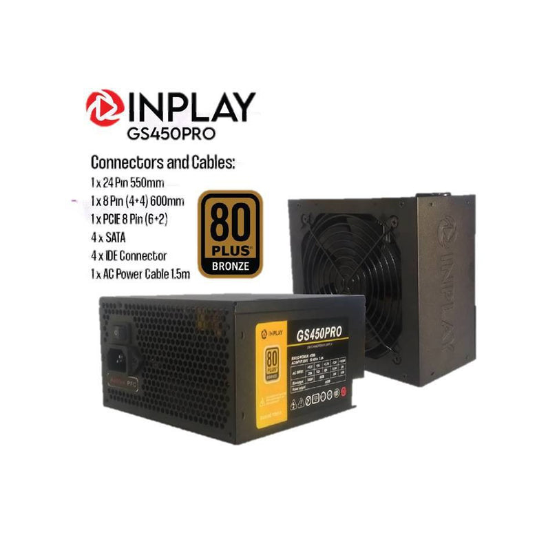 INPLAY GP450-PRO 450WATTS 80+ BRONZE POWER SUPPLY