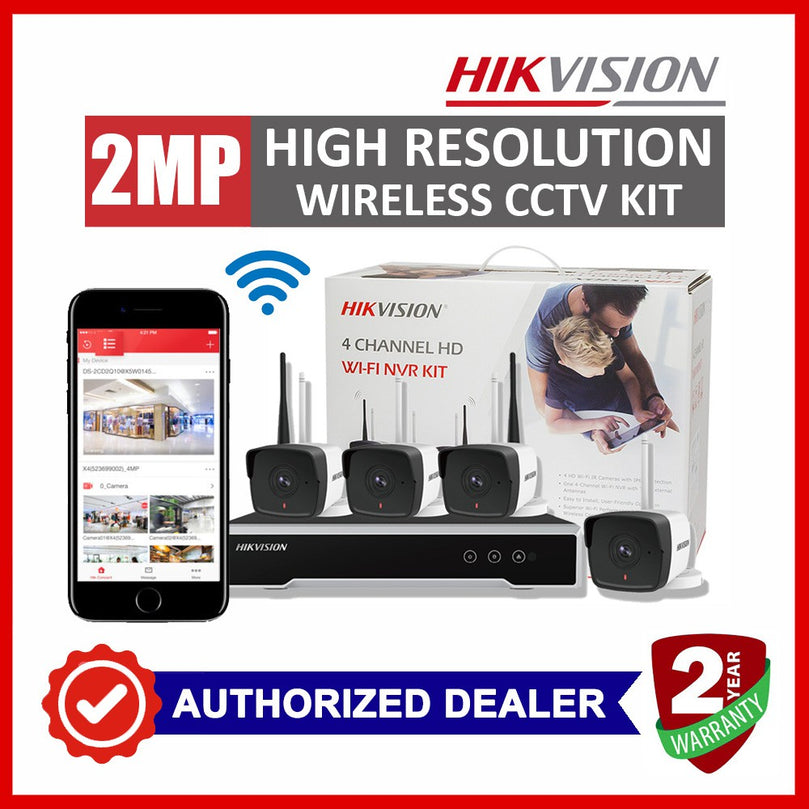 HIKVISION 4 CHANNEL WIFI NVR KIT 2MP MODEL NK42WO CCTV KIT