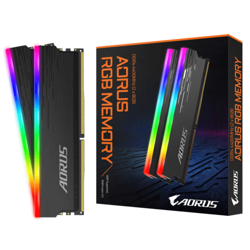 GIGABYTE AORUS RGB MEMORY 16GB MEMORY KIT, SELECTED HIGH QUALITY MEMORY ICS, AND AMD X570 CERTIFIED.