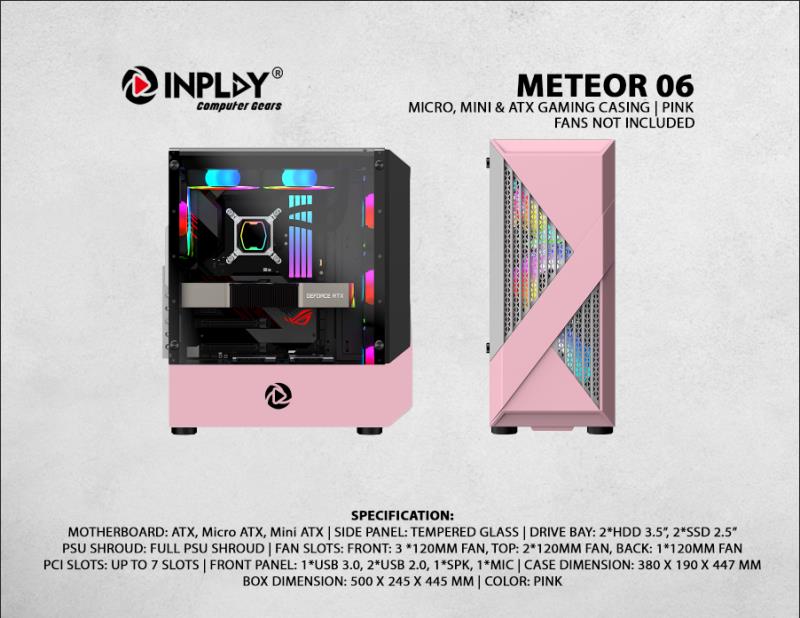 INPLAY METEOR 06 PINK CASE