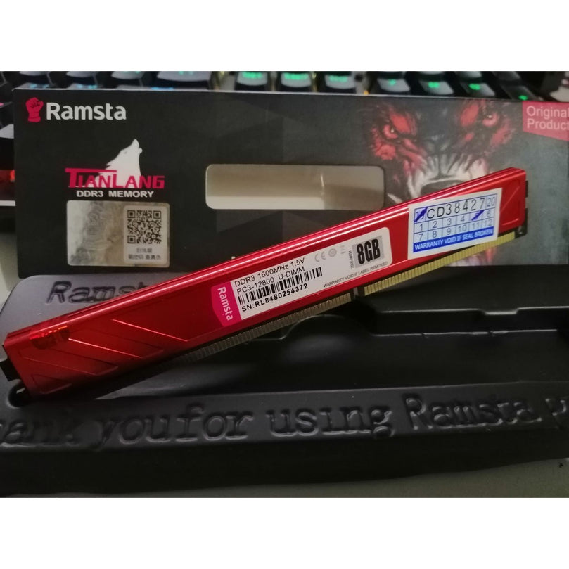 RAMSTA 8GB DDR3 1600MHz DESKTOP MEMORY