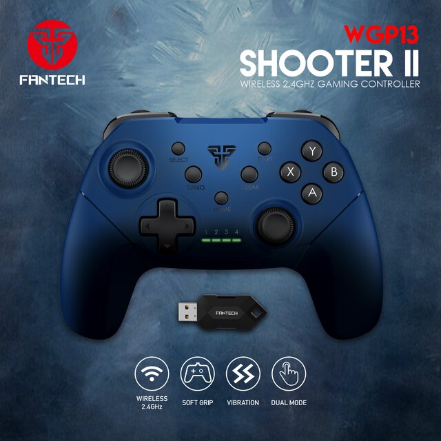 FANTECH WGP13 NAVY BLUE WIRELESS CONTROLLER