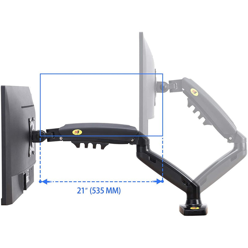 WALL MOUNT - NB (NB-F80) SINGLE DESKMOUNT