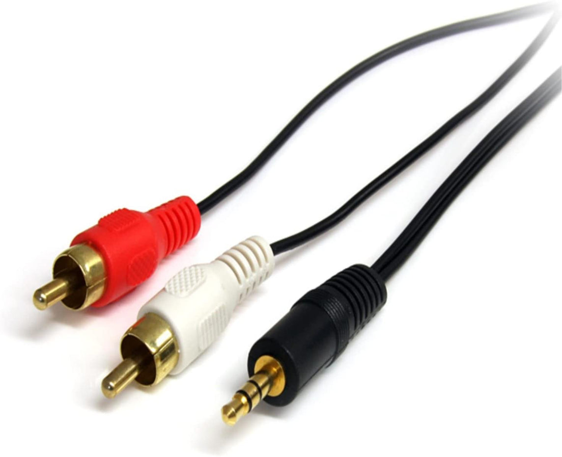 3.5MM TO 2 RCA 3M CABLE STEREO TO SPLITTER MINI PLUG JACK EARPHONE