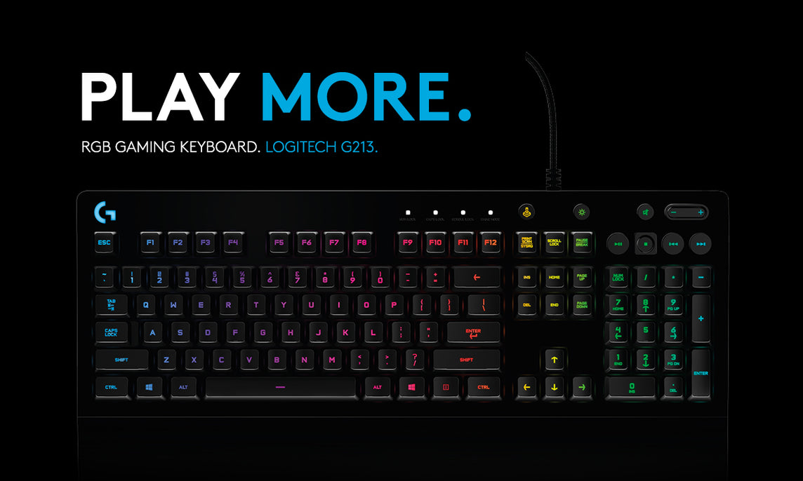 LOGITECH G213 PRODIGY RGB KEYBOARD