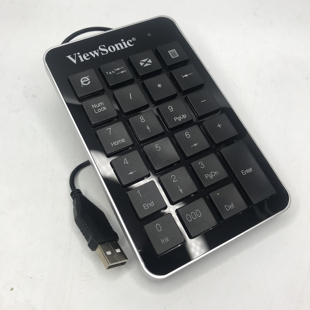 VIEWSONIC NK100 PROFESSIONAL WIRED USB NUMERIC KEYPAD, BEST FOR FINANCE, BUSINESS AND ACCOUNTING USE