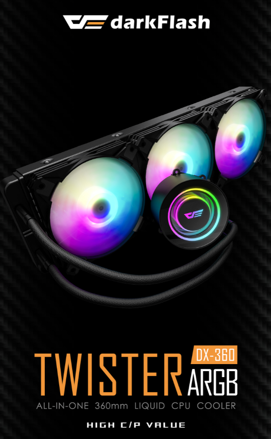 DARKFLASH DX-360 ARGB AIO LIQUID CPU COOLER
